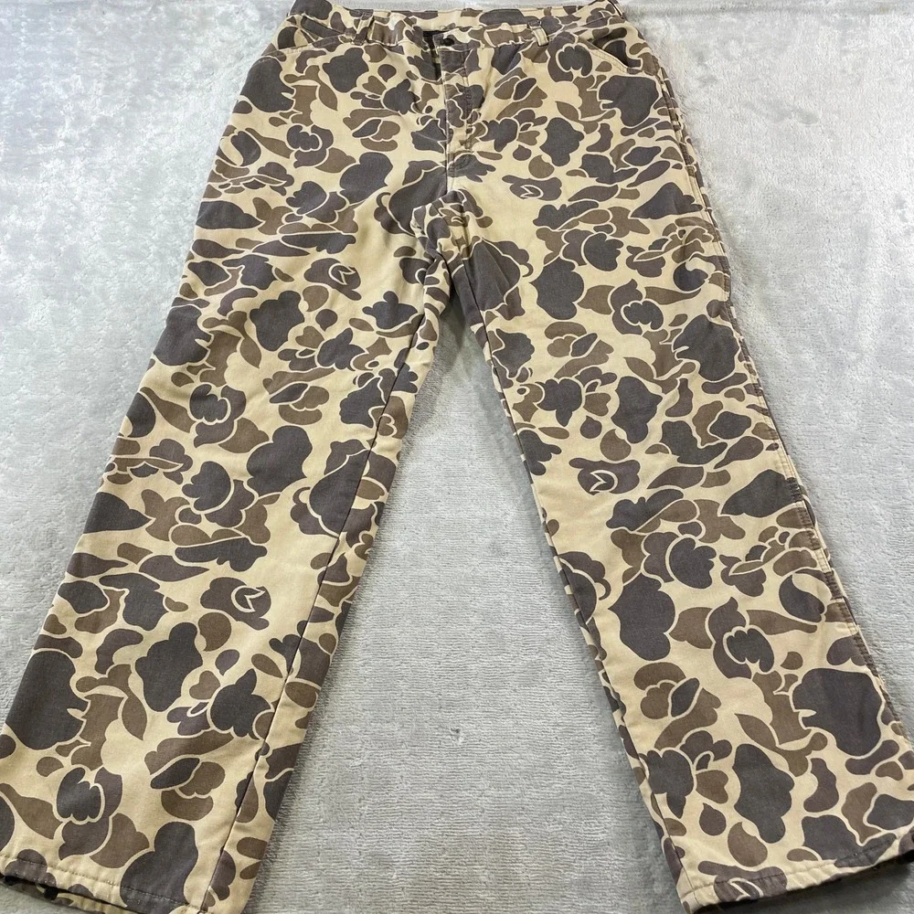 Vintage Walls Blizzard Pruf Pants Mens 38 Insulated Duck Camo Thinsulate USA